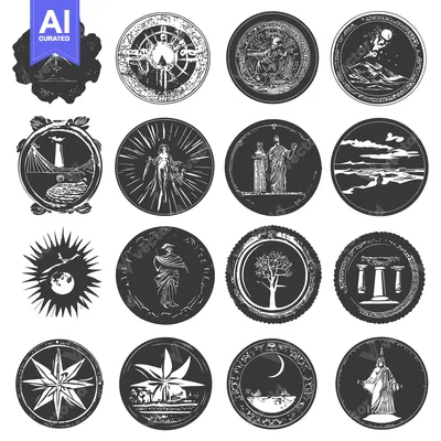 Popular premium asset: A Collection of Circular Symbols with Mystical and Religious Motifs