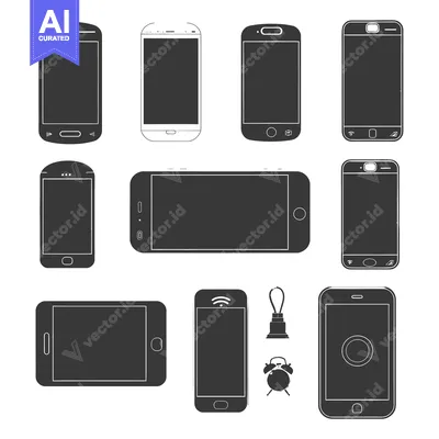 Aset premium populer: A collection of different phone icons