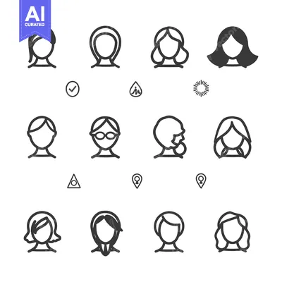 Popular premium asset: A Collection of Diverse Female Avatar Icons