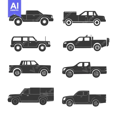 Popular premium asset: A Collection of Eight Different Silhouette Truck Models