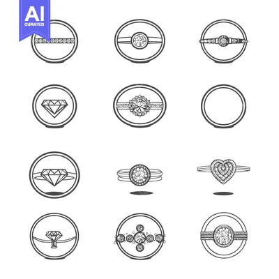 A Collection of Hand-Drawn Diamond Jewelry Designs