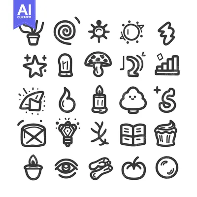 Popular premium asset: A Collection of Hand-Drawn Doodle Icons