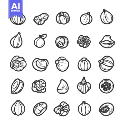 Popular premium asset: A Collection of Hand-Drawn Fig Illustrations in Black and White