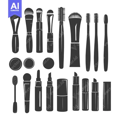 Popular premium asset: A Collection of Makeup Brushes, Lipsticks, and Other Makeup Tools
