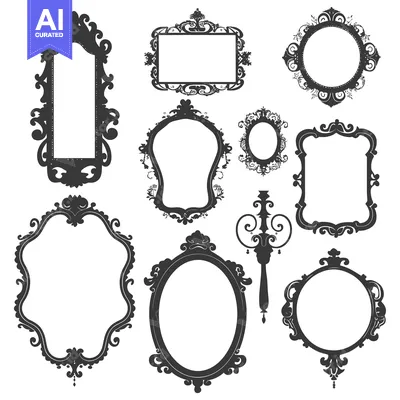 A Collection of Ornate, Decorative Frames