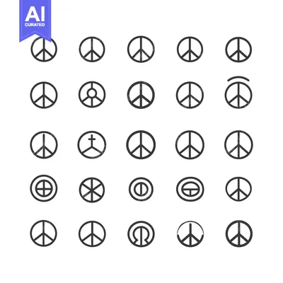 A Collection of Peace Sign Variations