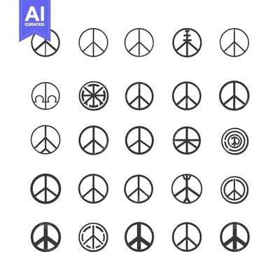 A Collection of Peace Sign Variations