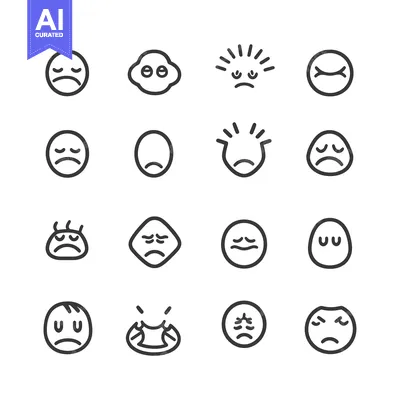 A Collection of Sad and Depressed Emojis