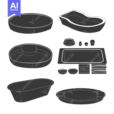 A Collection of Six Different Types of Swimming Pools