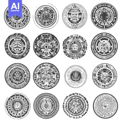 Popular premium asset: A Collection of Twelve Intricately Designed Mayan Calendrical Discs