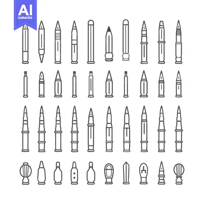Aset premium populer: A Collection of Various Bullet Types
