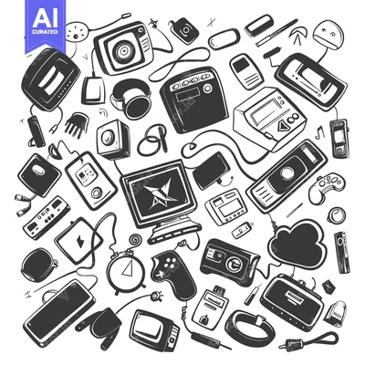 A Collection of Vintage Electronics and Gadgets