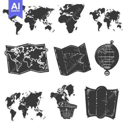 Popular premium asset: A Collection of World Map Illustrations in Different Styles
