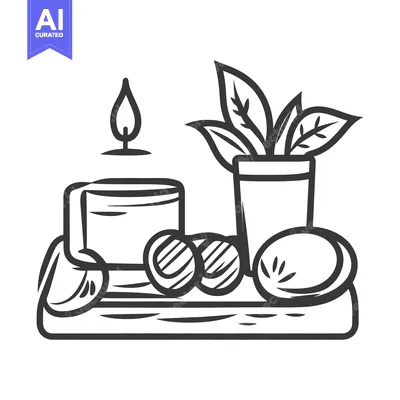 A still life composition featuring candle plant and spheres