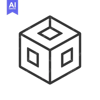 Aset premium populer: A Cube with Two Squares Removed from its Sides
