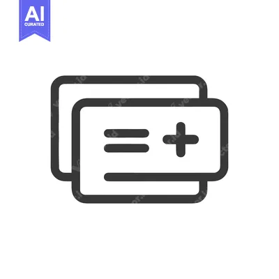 Aset premium populer: Medical Card Icon: Healthcare, Insurance, and Benefits Symbol in Simpl