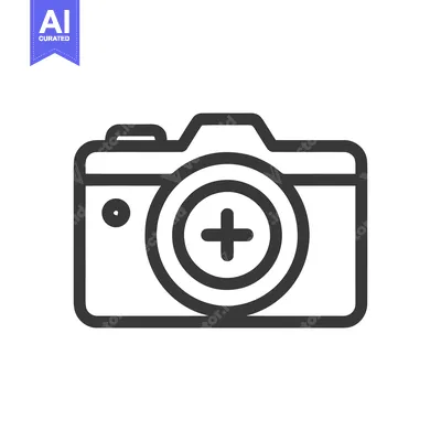 Aset premium populer: Camera Icon with Plus Sign: Photography and Addition Concept, Simple L