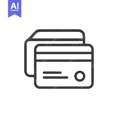 Popular premium asset: Minimalist Credit Card Icon: Stacked Cards, Financial Symbolism, Moder