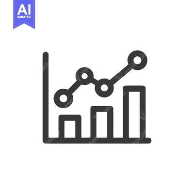 Aset premium populer: Ascending Bar Graph with Trend Line Icon, Business Growth Concept