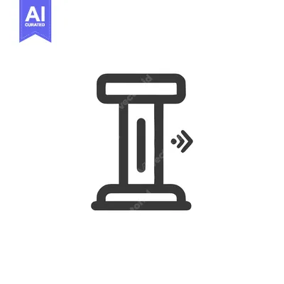 Aset premium populer: Minimalist Icon of a Smart Speaker with Wireless Signal on White Backg