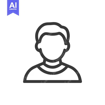 Popular premium asset: Minimalist Person Icon: Faceless Figure with Rounded Hair and T-Shirt