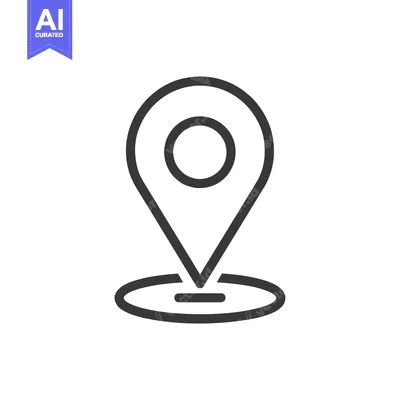 Popular premium asset: Minimalist Location Pin Icon with Subtle Shadow Effect on White Backgr