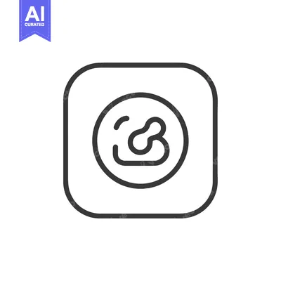 Minimalist Pacifier Icon in Rounded Square Frame, Clean Line Art