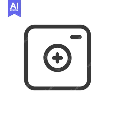 Popular premium asset: Add Media Icon: Bold Outline with Plus Sign Symbol
