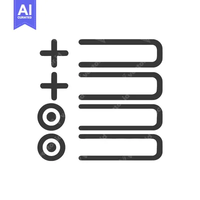 Aset premium populer: Abstract Graphic Icon: Plus Signs and Rounded Rectangles on White