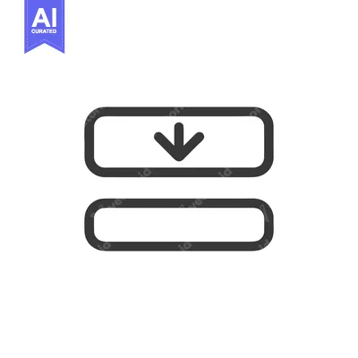 Popular premium asset: Download Icon: Simple Graphic with Arrow and Rounded Rectangles