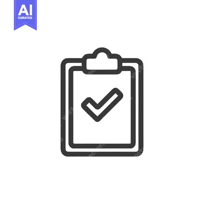 Aset desain premium: Add Task Icon Line Art Icon  296