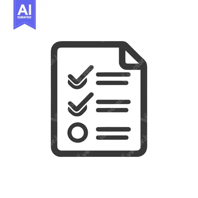 Premium design asset: Minimalist Checklist Icon: Completed Tasks and Pending Item on Documen