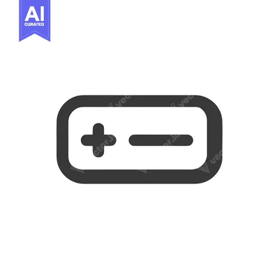 Popular premium asset: Dark Gray Plus Minus Icon in Rounded Rectangle on White Background