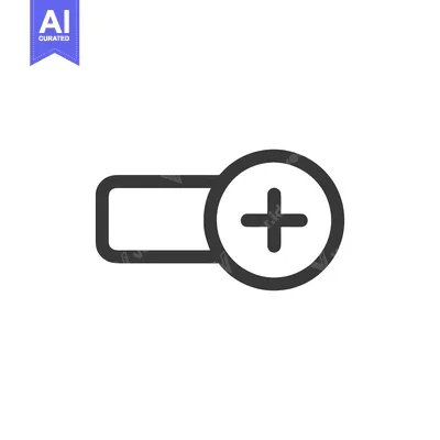 Aset premium populer: Minimalist Add Button Icon: Modern Design, Simple Interface, White Bac