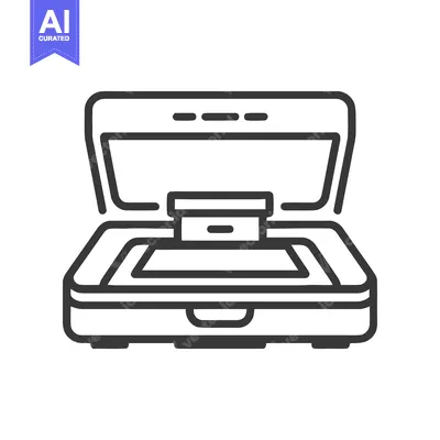 Popular premium asset: Minimalist Line Art: Open Compact Powder Case Illustration