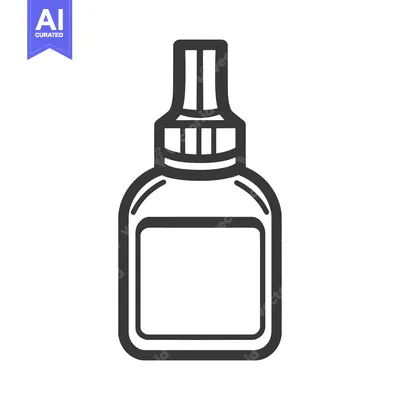 Popular premium asset: An illustration of a bottle containing adhesive or liquid glue