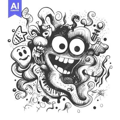 Popular premium asset: A Doodled Character with Big Eyes and a Grin