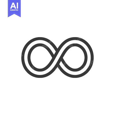 Aset desain premium: A double-lined infinity symbol