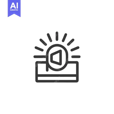 Aset premium populer: Loudspeaker Icon with Sound Waves, Modern Design, Minimalist, Graphic