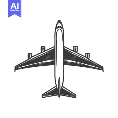 Aset premium populer: An Overhead View Illustrates a Passenger Jet Airplane Illustration