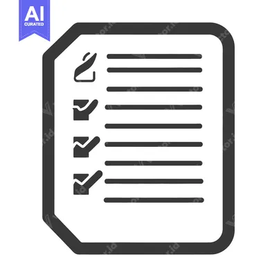 Aset desain premium: A checklist illustration with completed items and available list space