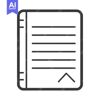 Popular premium asset: A simple illustrated graphic image depicting a notebook with pages