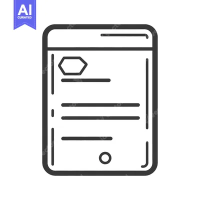 Aset premium populer: An icon of a digital display with various screen elements
