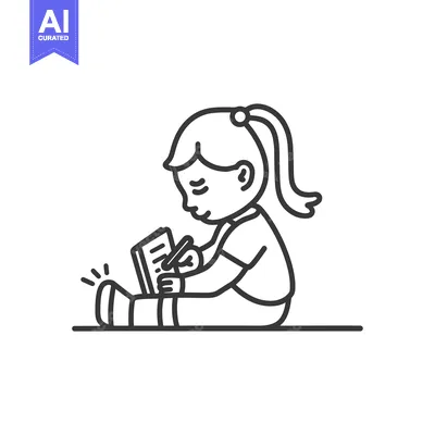 A girl sitting on the floor, writing in a book