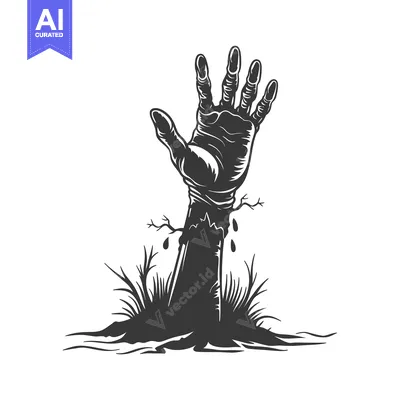A Grasping Hand Emerging from the Ground