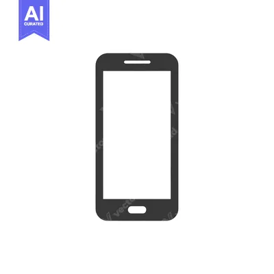 Aset premium populer: A grayscale icon depicting a smartphone with a blank screen.