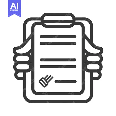 Popular premium asset: Human hands are holding a clipboard with lined paper for documentation
