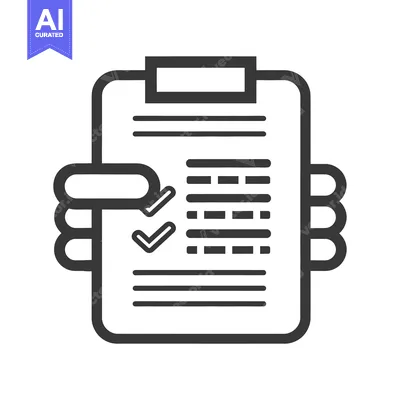 Aset premium populer: A clipboard being held showing a completed checklist items