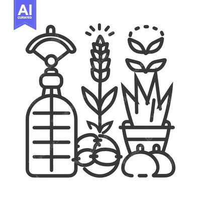 Popular premium asset: Icon depicting a harvest concept with various farming related elements