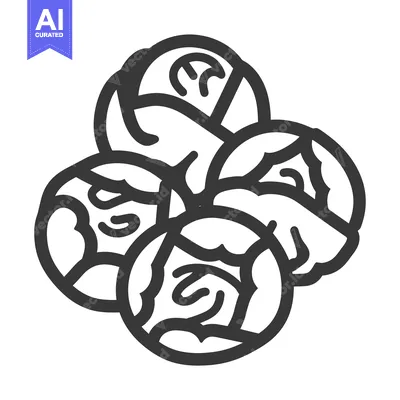 Aset premium populer: A Group of Black and White Brussels Sprouts